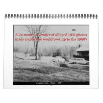Classic UFOs Wall Calendar
