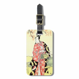Classic ukiyo-e Traditional Japanese Samurai art Tags For Luggage