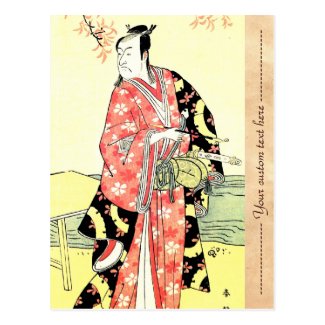 Classic ukiyo-e Traditional Japanese Samurai art Postcard