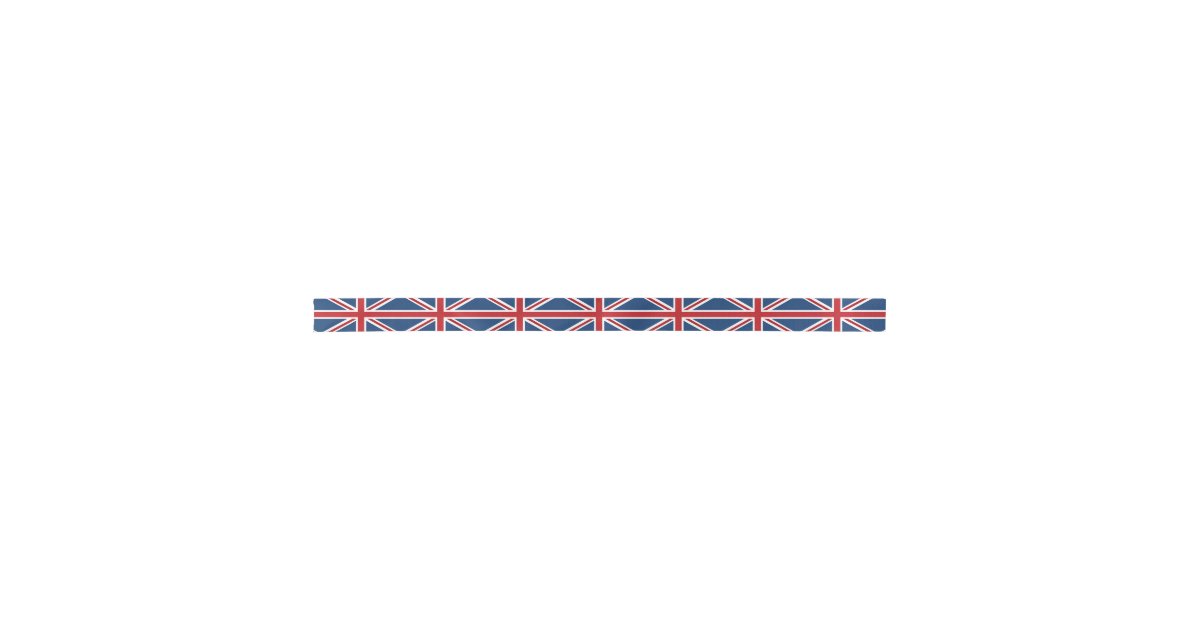 Classic Union Jack Flag Satin Ribbon Zazzle