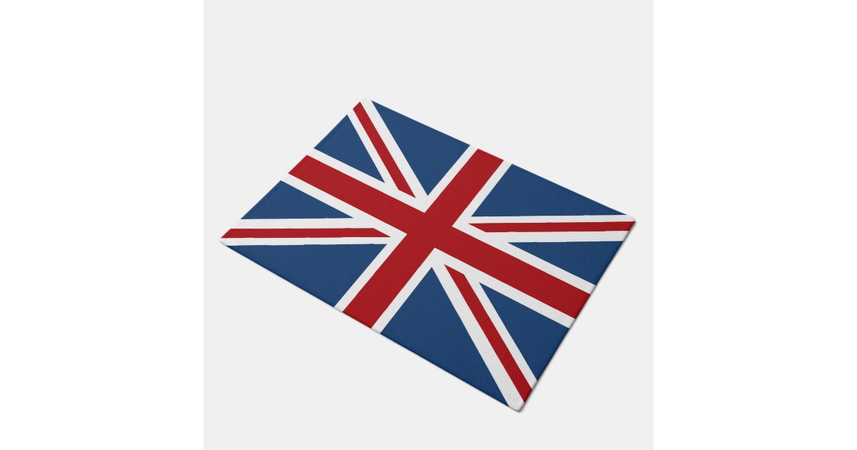 Classic Union Jack UK Flag Doormat Zazzle