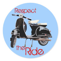 Classic vespa ride stickers