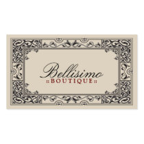 Classic Vignette Business Card Design (black)