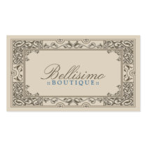 Classic Vignette Business Card Design (chocolate)