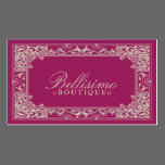 Classic Vignette Business Card Design (magenta)