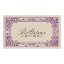 Classic Vignette Business Card Design (purple)