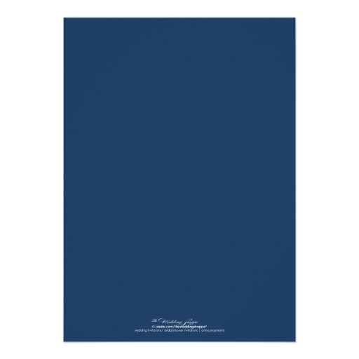 Classic Vignette Rehearsal Dinner Invite (blue)