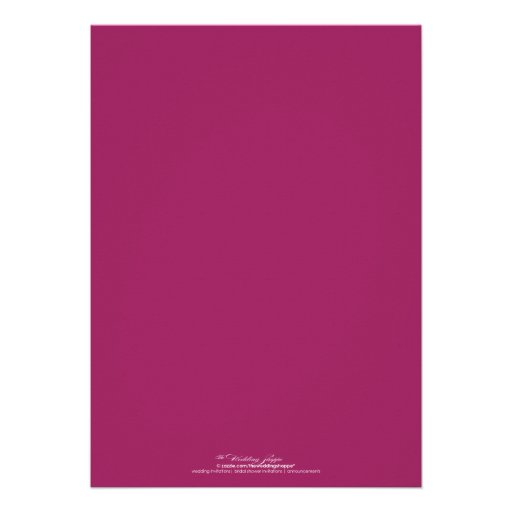Classic Vignette Rehearsal Dinner Invite (magenta)
