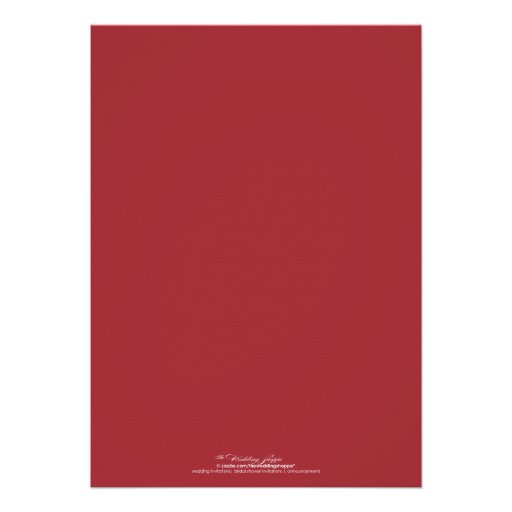 Classic Vignette Rehearsal Dinner Invite (red)