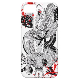 Classic vintage japanese Blood Dragon Tattoo iPhone 5 Cases