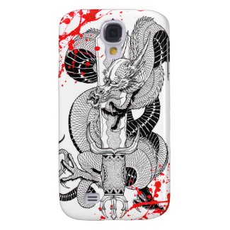 Classic vintage japanese Blood Dragon Tattoo Galaxy S4 Cover