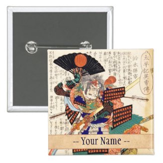 Classic Vintage Japanese Samurai Warrior General Pins