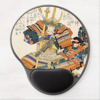 Classic Vintage Japanese Samurai Warrior General Gel Mouse Mats