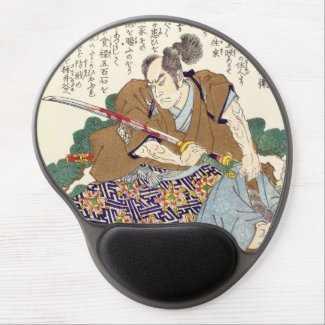 Classic Vintage Japanese Samurai Warrior General Gel Mouse Mats