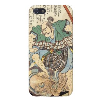 Classic Vintage Japanese Samurai Warrior General Cover For iPhone 5/5S