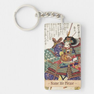 Classic Vintage Japanese Samurai Warrior General Acrylic Keychain