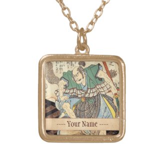 Classic Vintage Japanese Samurai Warrior General Custom Necklace
