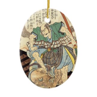 Classic Vintage Japanese Samurai Warrior General Ornaments