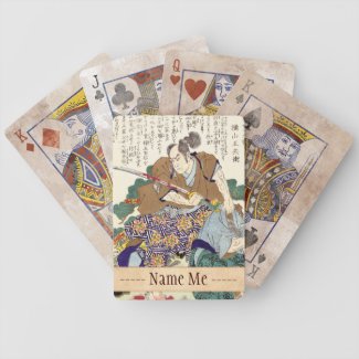 Classic Vintage Japanese Samurai Warrior General Playing Cards