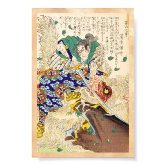 Classic Vintage Japanese Samurai Warrior General Print