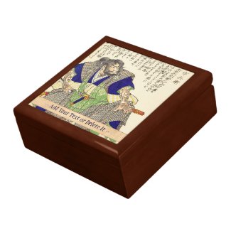 Classic Vintage Japanese Samurai Warrior Ronin Gift Box