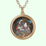Classic vintage japanese ukiyo-e geisha  Utagawa necklaces