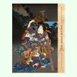 Classic vintage japanese ukiyo-e geisha  Utagawa postcards