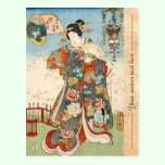 Classic vintage japanese ukiyo-e geisha Utagawa postcards