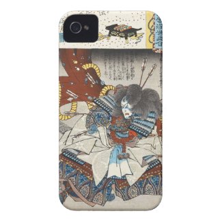 Classic vintage japanese ukiyo-e samurai Utagawa iPhone 4 Case