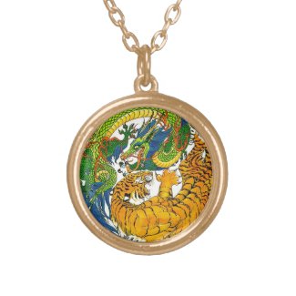 Classic Vintage oriental Yin Yang Dragon Tiger art Jewelry