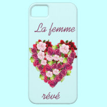 Classic Vintage Roses Heart iPhone5 Case casemate cases