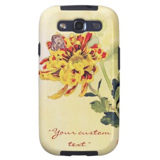 Classic vintage ukiyo-e chrysanthemum butterfly galaxy s3 case