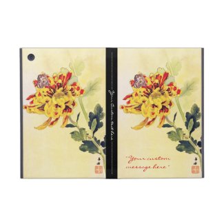 Classic vintage ukiyo-e chrysanthemum butterfly iPad mini covers