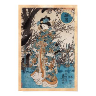 Classic vintage ukiyo-e japanese geisha portrait posters