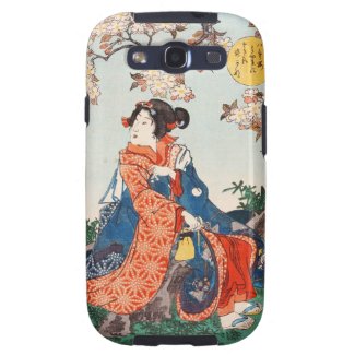Classic vintage ukiyo-e japanese geisha Utagawa Galaxy S3 Case