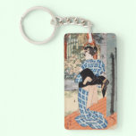 Classic vintage ukiyo-e japanese geisha Utagawa key chains