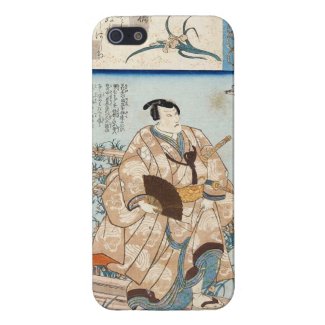 Classic vintage ukiyo-e japanese samurai Utagawa iPhone 5 Cases