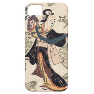 Classic vintage ukiyo-e japanese woman and puppet iPhone 5 cover