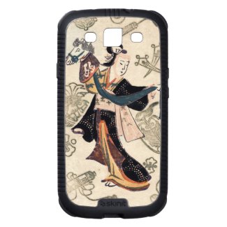 Classic vintage ukiyo-e japanese woman and puppet samsung galaxy SIII cover