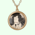 Classic vintage ukiyo-e samurai portrait Utagawa necklaces