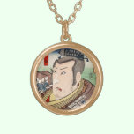 Classic vintage ukiyo-e samurai portrait Utagawa necklaces