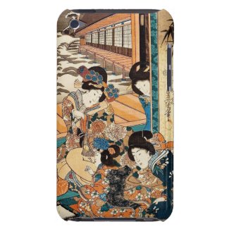 Classic vintage ukiyo-e three geishas Utagawa art Case-Mate iPod Touch Case