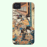 Classic vintage ukiyo-e three geishas Utagawa art casemate cases