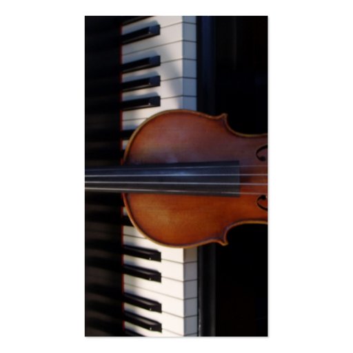 Classic Violin / Viola and Piano Business Card (back side)