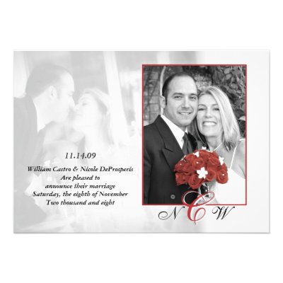 Classic Wedding Announcement