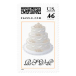 Classic Wedding Cake RSVP Stamps