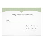 Classic Wedding Green Stripe Invites