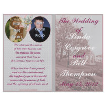 Classic Wedding Memories Program Flyer