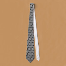 Classic White and Black Tie