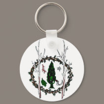 Classic White CLG Sigil keychains